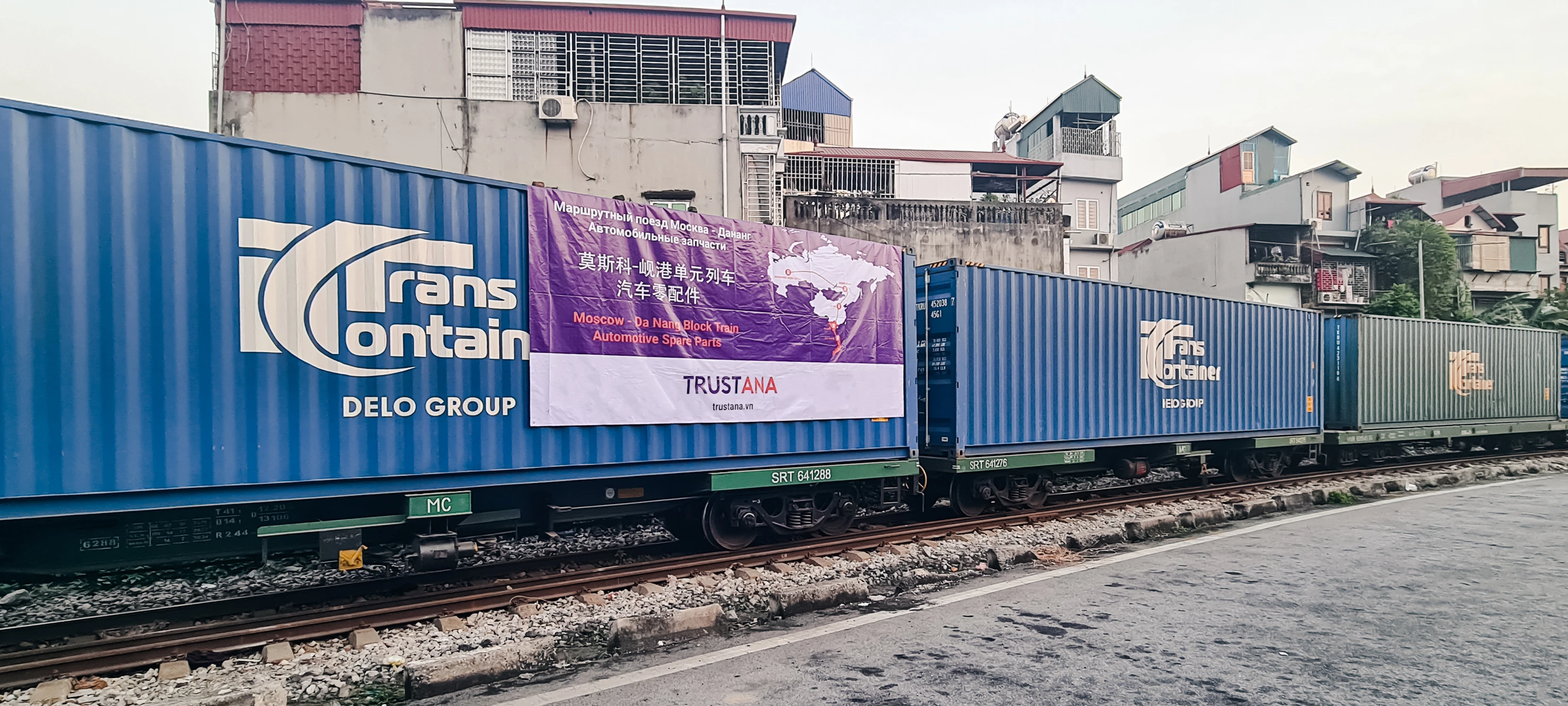 Automotive Block Train ex Moscow to Da Nang